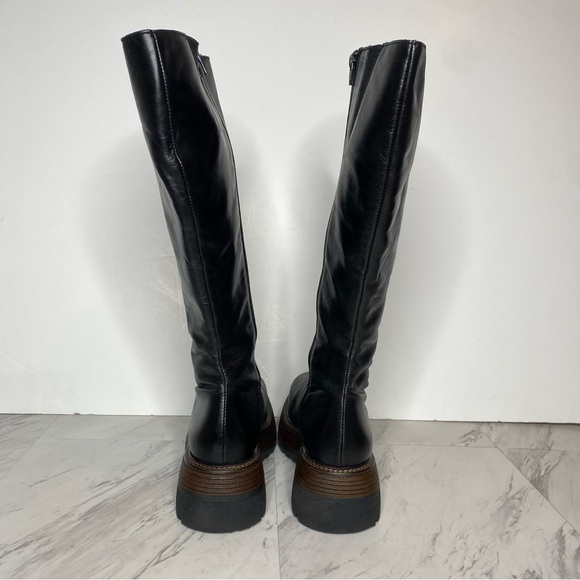 Free People Rhodes Chunky Platform Black Tall Boot 10 - Picture 3 of 15